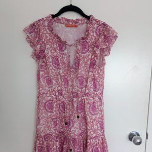 Oliphant Cinched Flirty Dress Malta Pink XXS